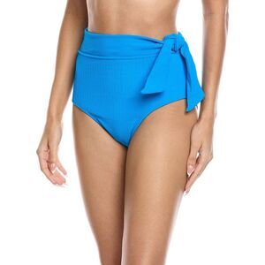 Change Of Scenery Womens  Side Tie High-Waist Bikini Bottom, Blue